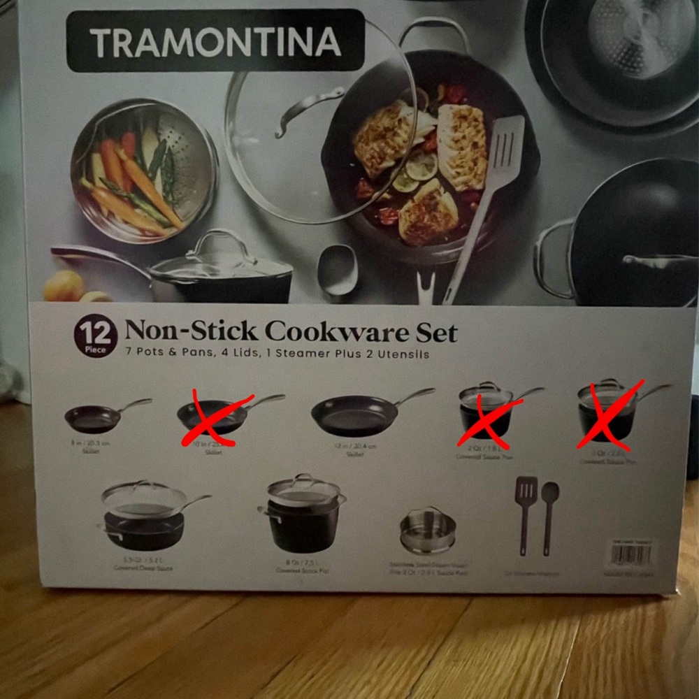 Non-Stick Cookware Set - Black